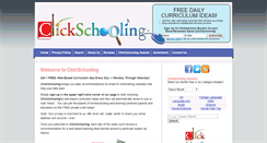 Desktop Screenshot of clickschooling.com
