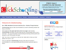 Tablet Screenshot of clickschooling.com
